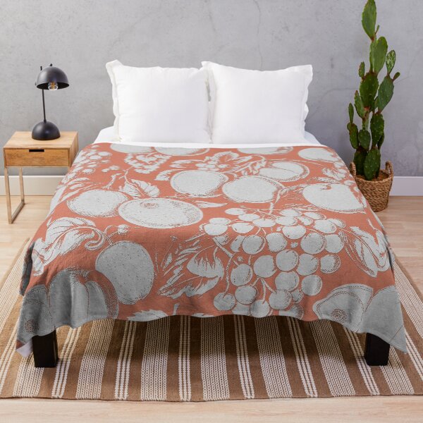 Item preview, fruits retro vintage fabric pattern graphic illustration design designed and sold by ironpalette.