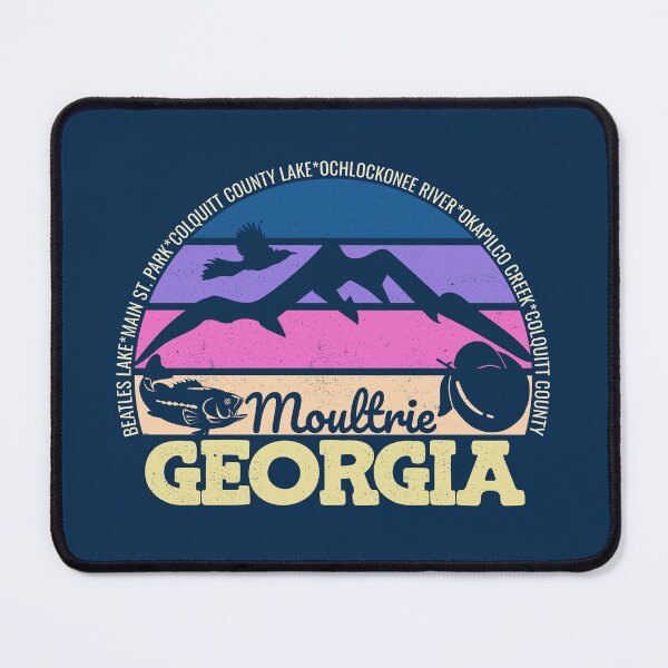 Item preview, Moultrie Georgia Sunset Retro Vintage Local Pride Logo designed and sold by CRHPOD20.