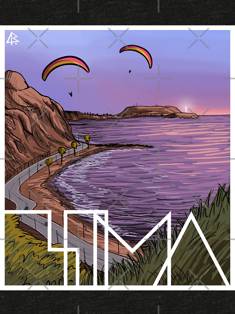 Thumbnail 7 of 7, Tri-blend T-Shirt, LIMA designed and sold by matiasreba.