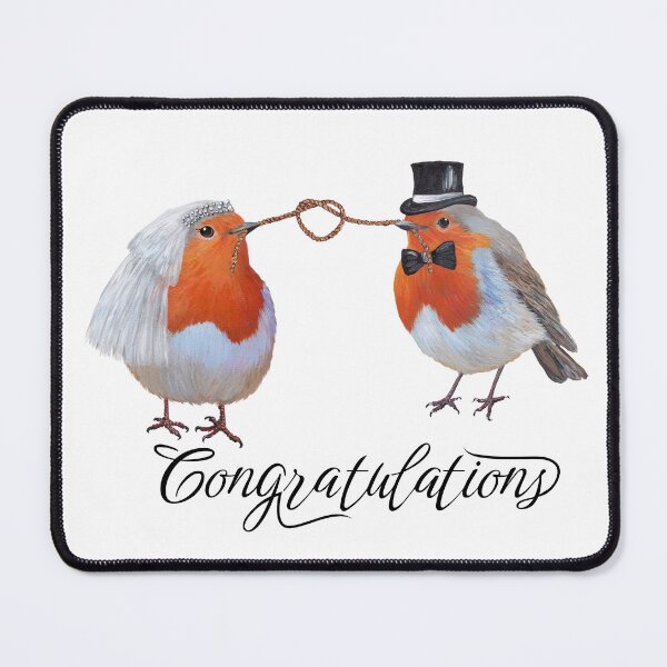Item preview, Congratulations, European Robin Couple designed and sold by Tiffany Roy.