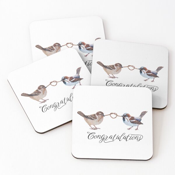 Item preview, Congratulations, Bird Couple designed and sold by Roy & Tiffany.