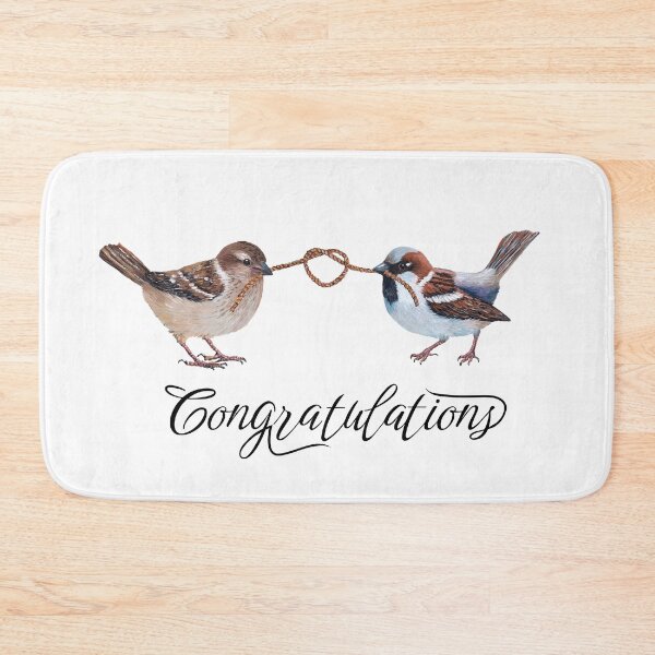 Item preview, Congratulations, Bird Couple designed and sold by Tiffany Roy.