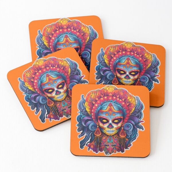 Item preview, Catrina: Halloween's Psychedelic Twist designed and sold by Mr.Psychedelia.