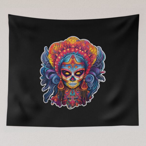 Item preview, Catrina: Halloween's Psychedelic Twist designed and sold by Mr.Psychedelia.