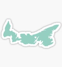 Prince Edward Island Love in Mint Sticker