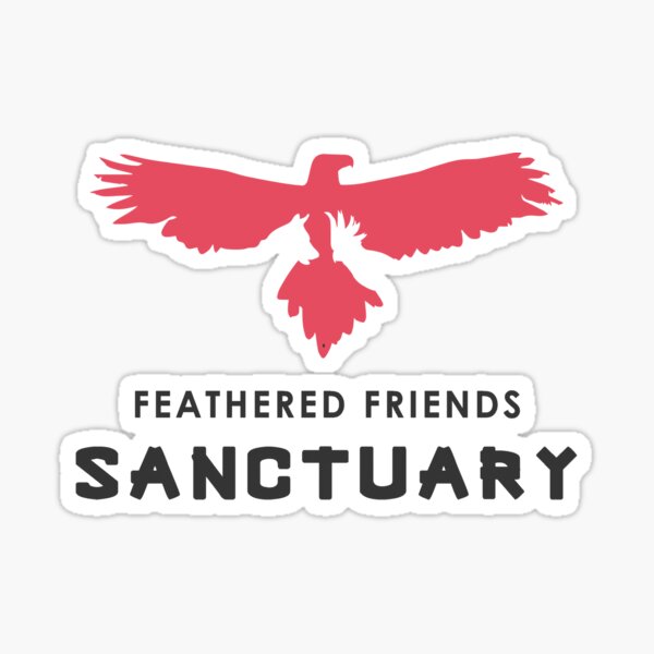 Item preview, Feathered Friends Sanctuary Sticker designed and sold by FF-designs.