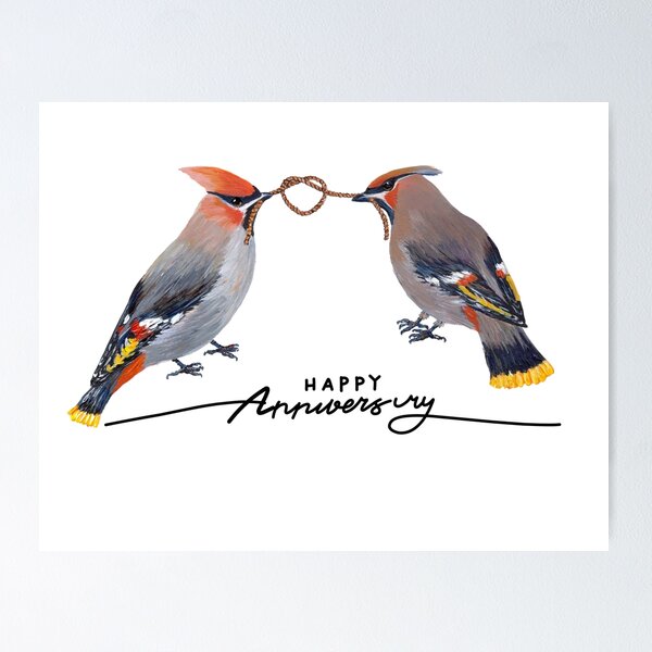Item preview, Happy Anniversary, Bird Couple designed and sold by Roy & Tiffany.