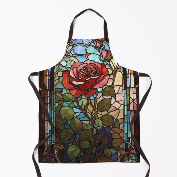Item preview, Stained Glass Rose Art Enchanted Rose designed and sold by druidwolfart.