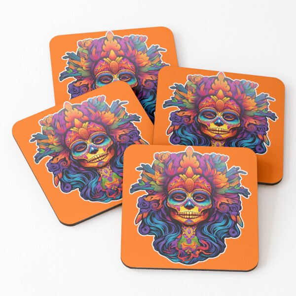Item preview, Psychedelic Catrina for Halloween designed and sold by Mr.Psychedelia.