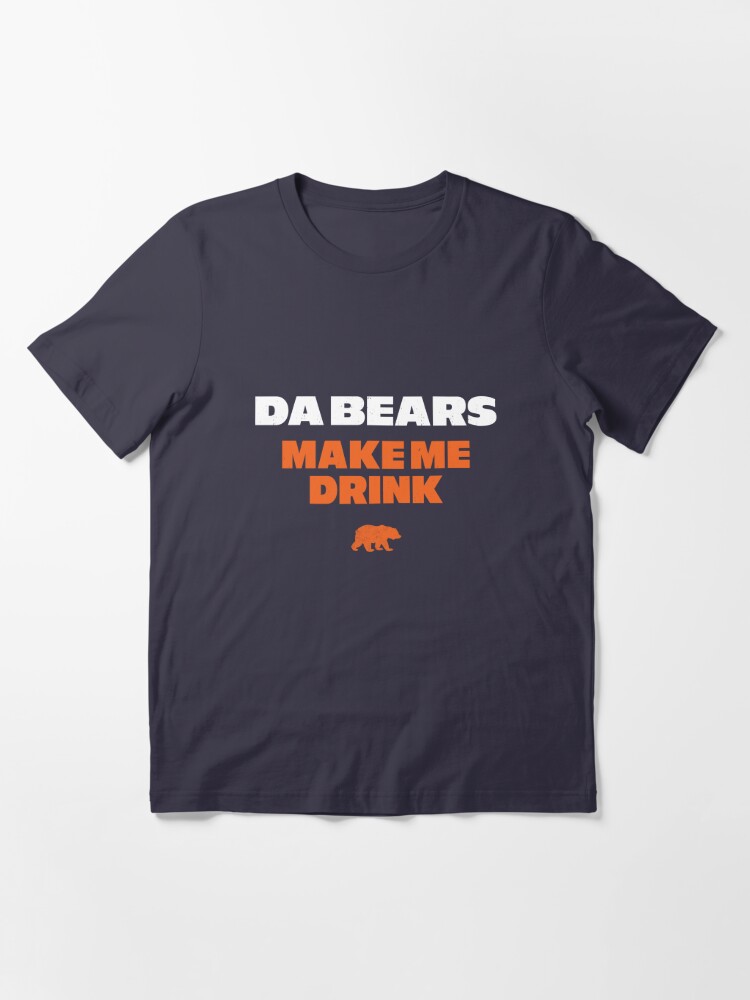 Chicago Bears Drinking Sweatshirt Bear Drinking a Chicago 