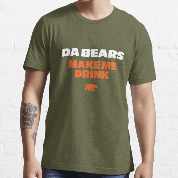 Chicago Bears Drinking Sweatshirt Bear Drinking a Chicago 