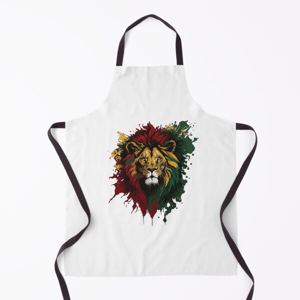 Item preview, Rasta Lion Inkblot designed and sold by reggaeartgifts.