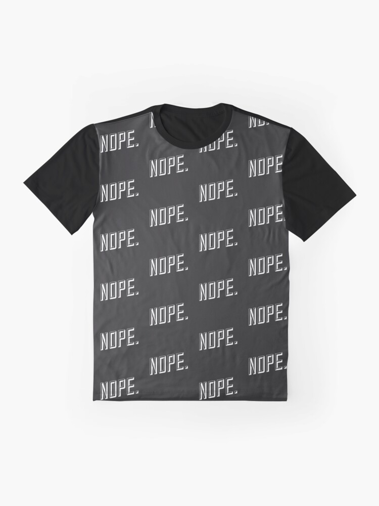 Alternate view of Nope. Pattern Graphic T-Shirt