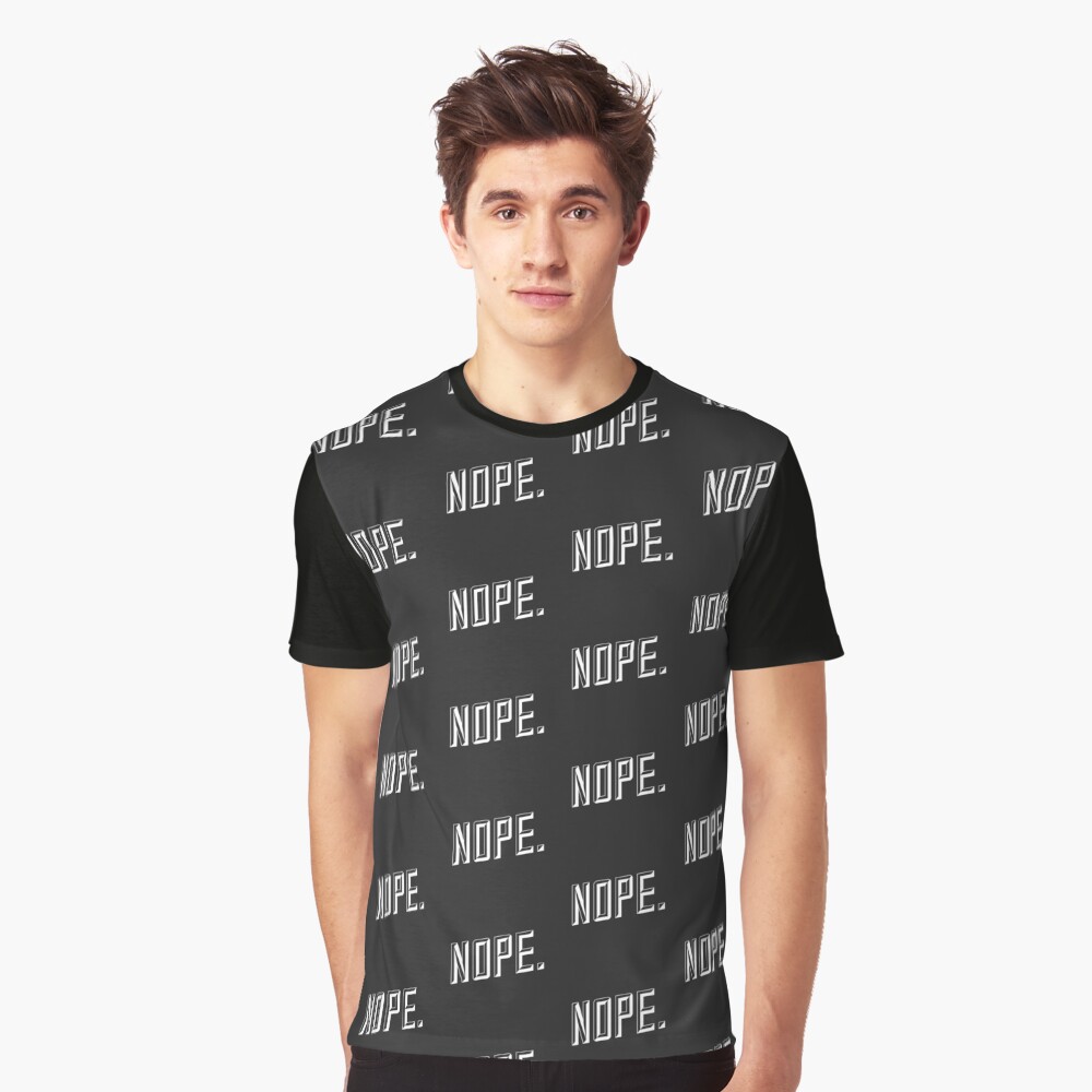 Nope. Pattern Graphic T-Shirt