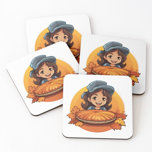 Item preview, Cartoon Style Halloween Halloween Pumpkin Pie Halloween Pumpkin Cake Halloween Dessert Sticker Art Prints and More designed and sold by Kevin Lou.