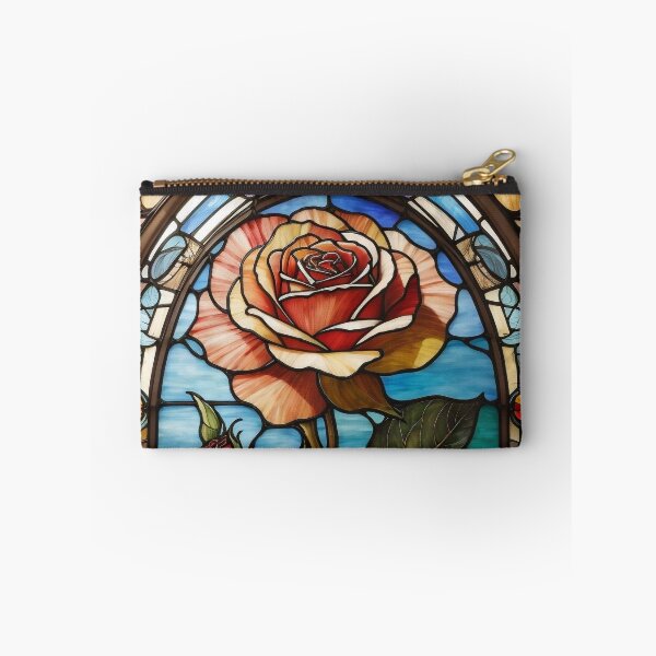 Item preview, Stained Glass Rose Art Enchanted Rose designed and sold by druidwolfart.