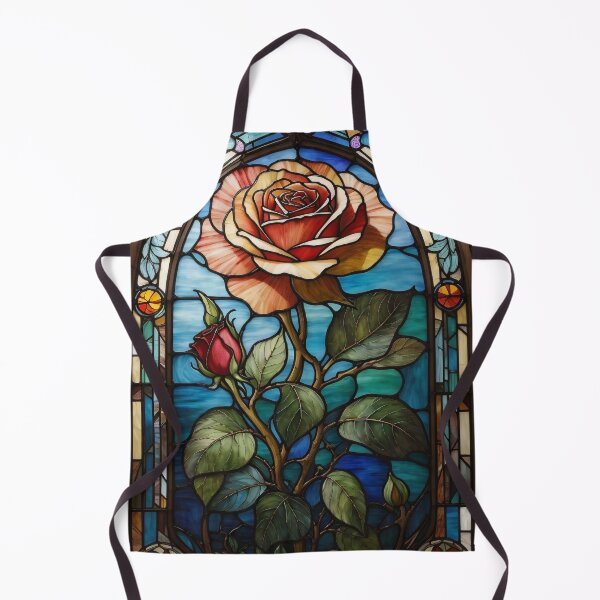 Item preview, Stained Glass Rose Art Enchanted Rose designed and sold by druidwolfart.