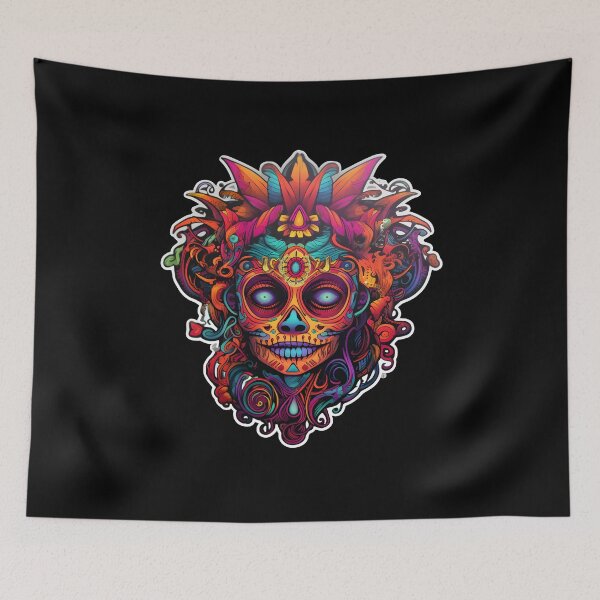 Item preview, Tribal Psychedelic Catrina  designed and sold by Mr.Psychedelia.