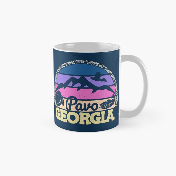 Item preview, Pavo Georgia Sunset Retro Vintage Local Pride Logo designed and sold by CRHPOD20.