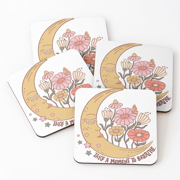 Item preview, Vintage Style Moon and Flowers  designed and sold by CreativeMisc.