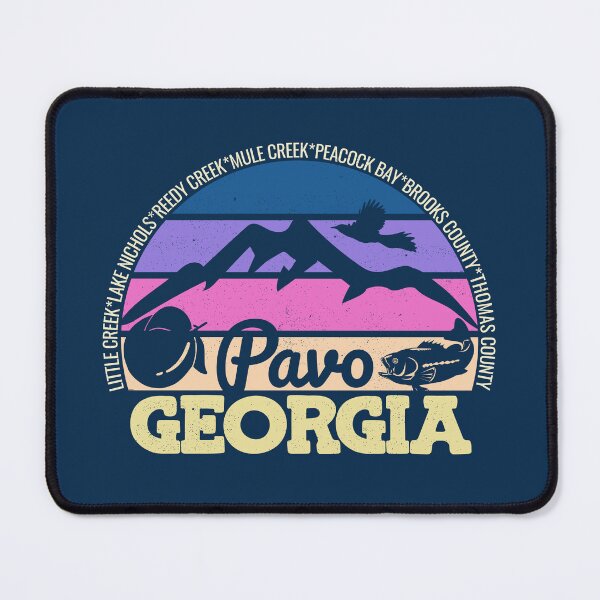 Item preview, Pavo Georgia Sunset Retro Vintage Local Pride Logo designed and sold by CRHPOD20.