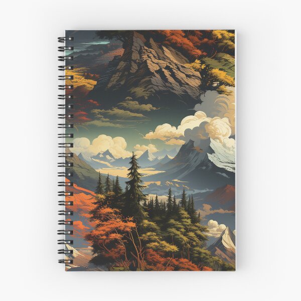 Item preview, "Vintage Vistas: RetroMountains & Digital Detail" designed and sold by Nikkitekoa22.
