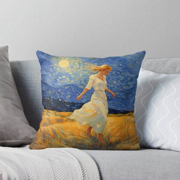 Item preview, Beautiful woman modern art night Canva designed and sold by abundancevibes.