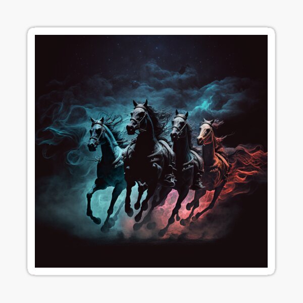 Item preview, The Four Horses Ride  designed and sold by CleverCulture.