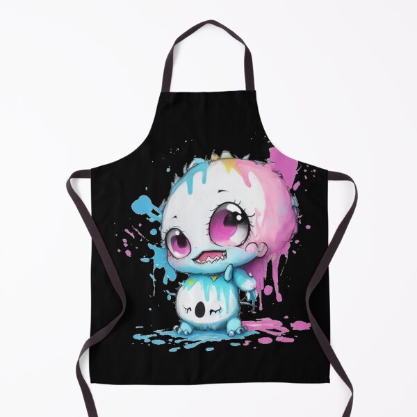Item preview, Adorable Splash Paint Vector Sticker - Adorable Monster with Pink and Blue Paint Splatters" designed and sold by Gigglyvibes.