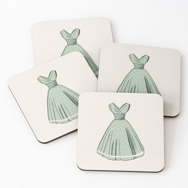 Item preview, Green Gown with a Swooshy Skirt Drawing designed and sold by keltickat.