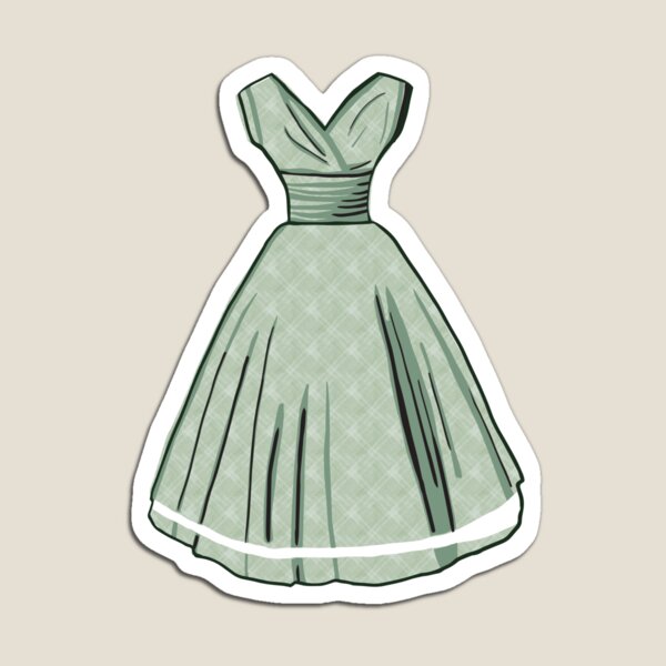 Artikelvorschau, Grünes Kleid mit einem Swooshy-Rockmuster entworfen und verkauft von keltickat.