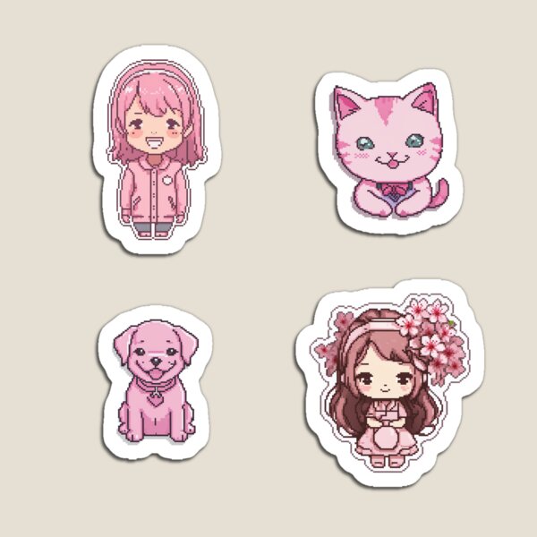Item preview, Enrapt-Pinkcore-Sticker-Pack designed and sold by cute-core.