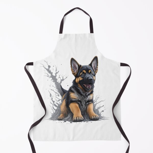 Item preview, Cachorro de pastor alemán, jugando en el fango. designed and sold by BaliamShop.