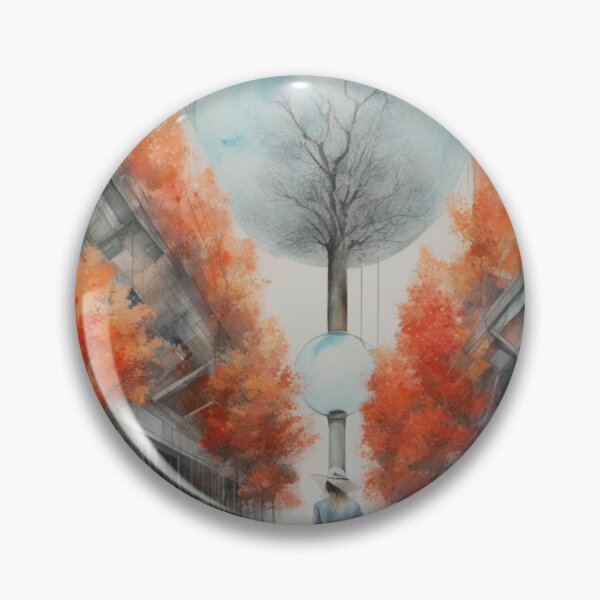 Item preview, Lady in the Moonlit Autumn City Forest  designed and sold by DigiDesignArt.