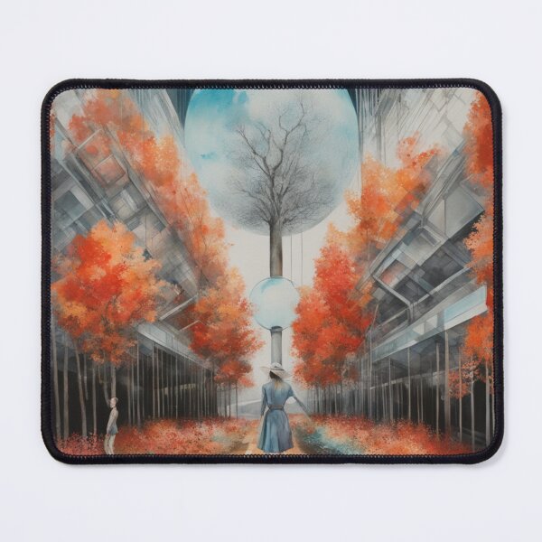 Item preview, Lady in the Moonlit Autumn City Forest  designed and sold by DigiDesignArt.