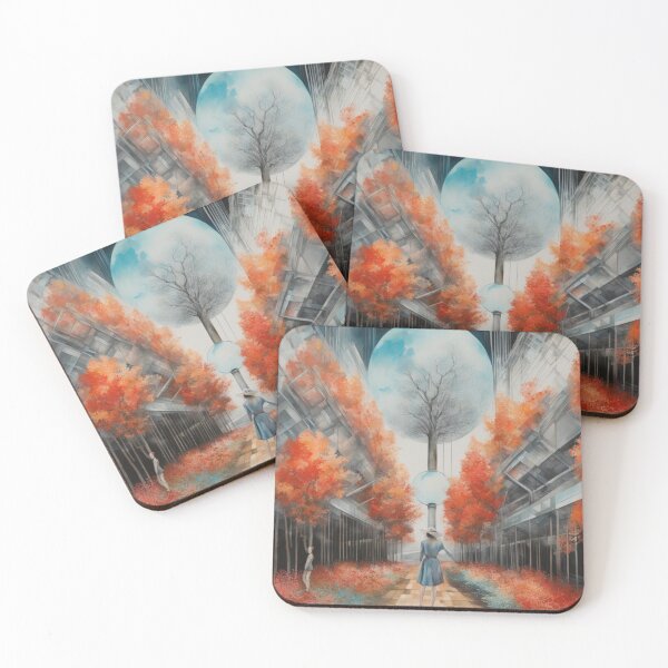 Item preview, Lady in the Moonlit Autumn City Forest  designed and sold by DigiDesignArt.