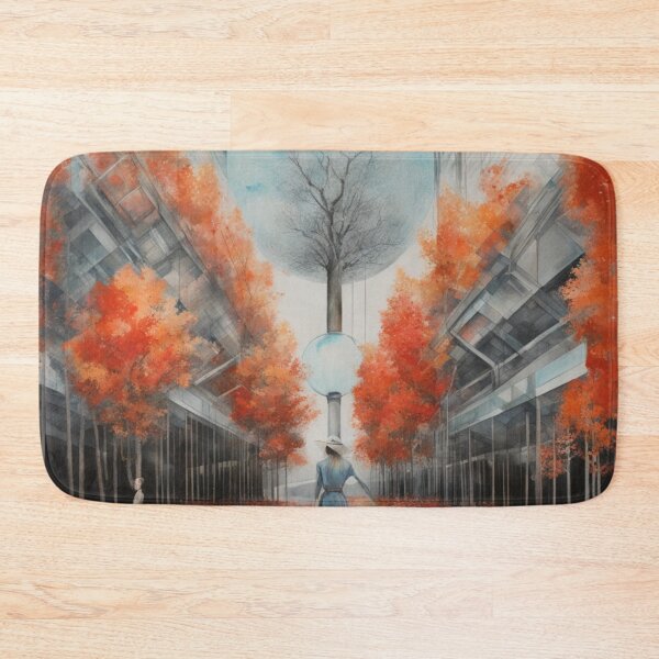 Item preview, Lady in the Moonlit Autumn City Forest  designed and sold by DigiDesignArt.