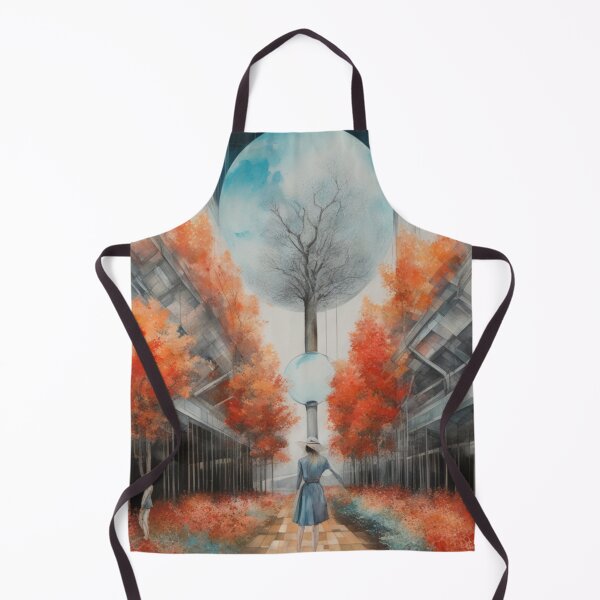Item preview, Lady in the Moonlit Autumn City Forest designed and sold by DigiDesignArt.