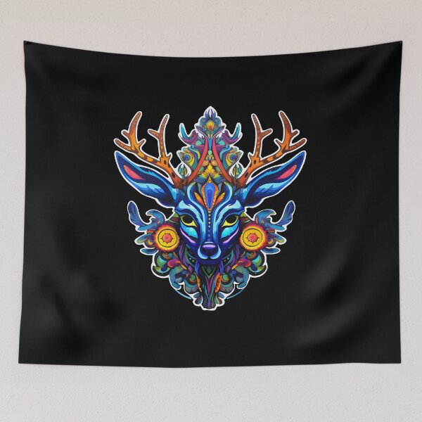 Item preview, Huichol Psychedelic Blue Deer: A Visionary Journey designed and sold by Mr.Psychedelia.