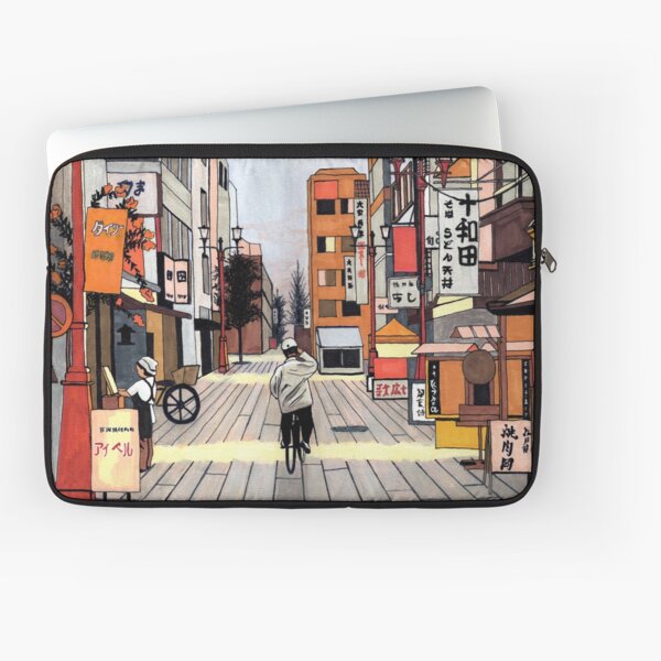 Early Morning Ride in Japan Laptop Sleeve