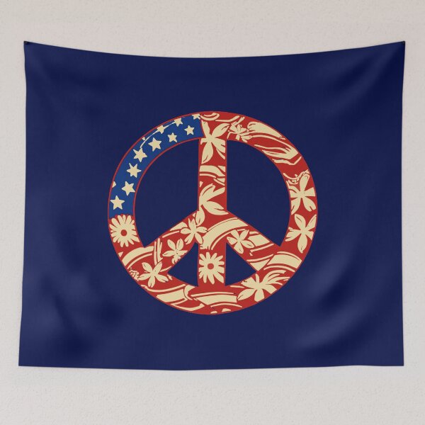 Item preview, USA Flag and Peace Sign, designed and sold by Tamarage.