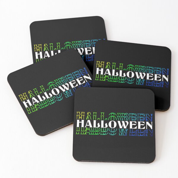 Item preview, Happy Halloween Simple Text 2 Design by ZeesDesign on Redbubble designed and sold by ZEESDESIGN.