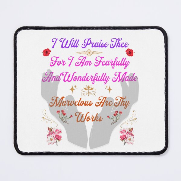 Item preview, Wonderfully Made (christian truthful) designed and sold by T-Shirt Cat  Collection.