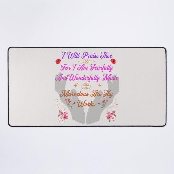 Item preview, Wonderfully Made (christian truthful) designed and sold by T-Shirt Cat Collection.