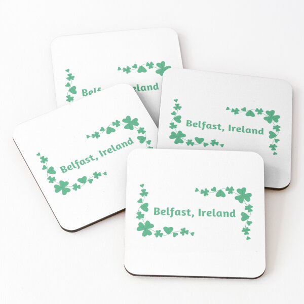 Item preview, Belfast Ireland and Shamrocks designed and sold by calibrit.