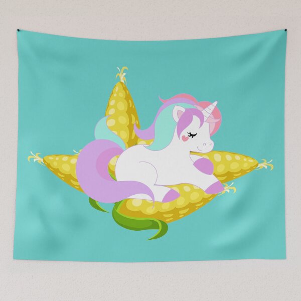 Item preview, pastel unicorn on the cob designed and sold by Gossip Rag.