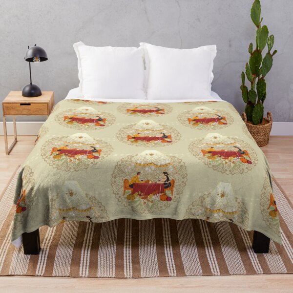 Item preview, Thanksgiving romantic dinner at home, orange, black and beige colors designed and sold by ariverde.