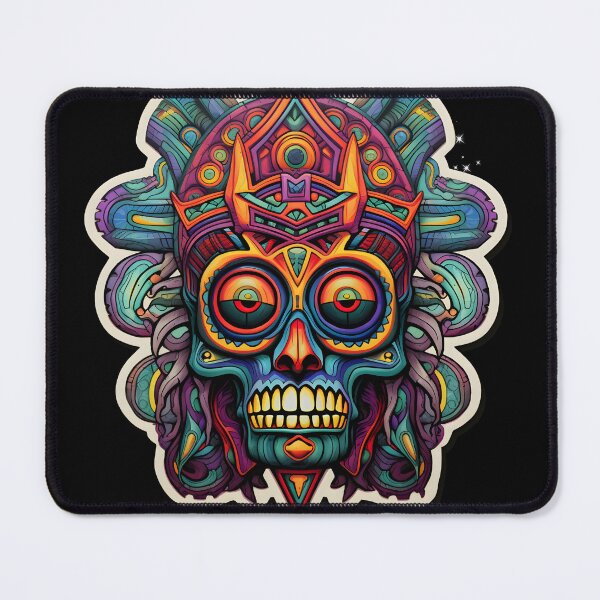 Item preview, Mictlantecuhtli's Psychedelic Reverie: The Pre-Hispanic Realm Unveiled designed and sold by Mr.Psychedelia.