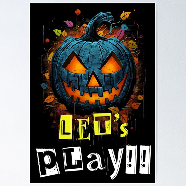 Item preview, Halloween Spooky Funny Pumpkin Lets Play Generative AI designed and sold by FUNqoosh.