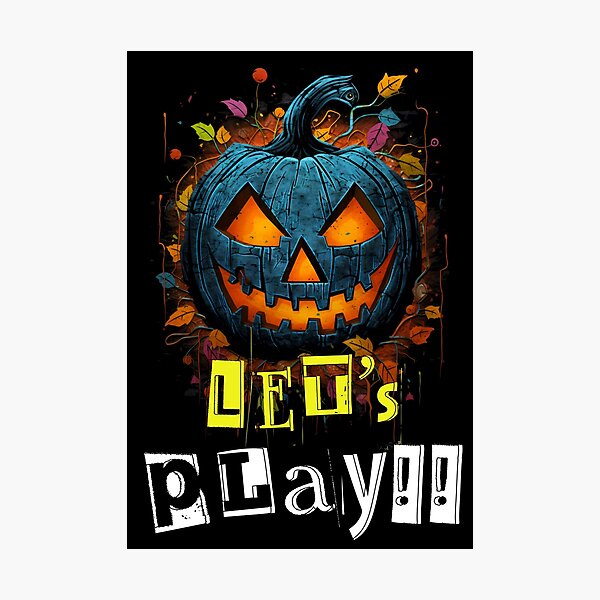 Item preview, Halloween Spooky Funny Pumpkin Lets Play Generative AI designed and sold by FUNqoosh.
